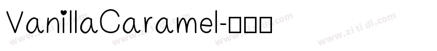 Vanilla Caramel字体转换